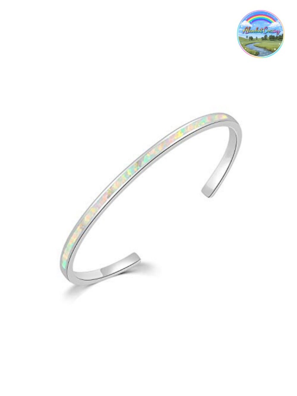 Gold Plated Opal Cuff Bracelet Hypoallergenic Bendable Bangle